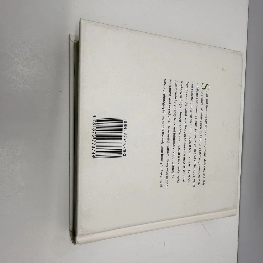 The Soup Book Hardcover Cookbook Fog City Press 150 Recipes 2002 ISBN 1876778792